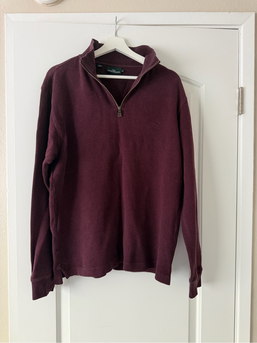 Rodd & Gunn Men's Quarter-Zip Sweater - Burgundy